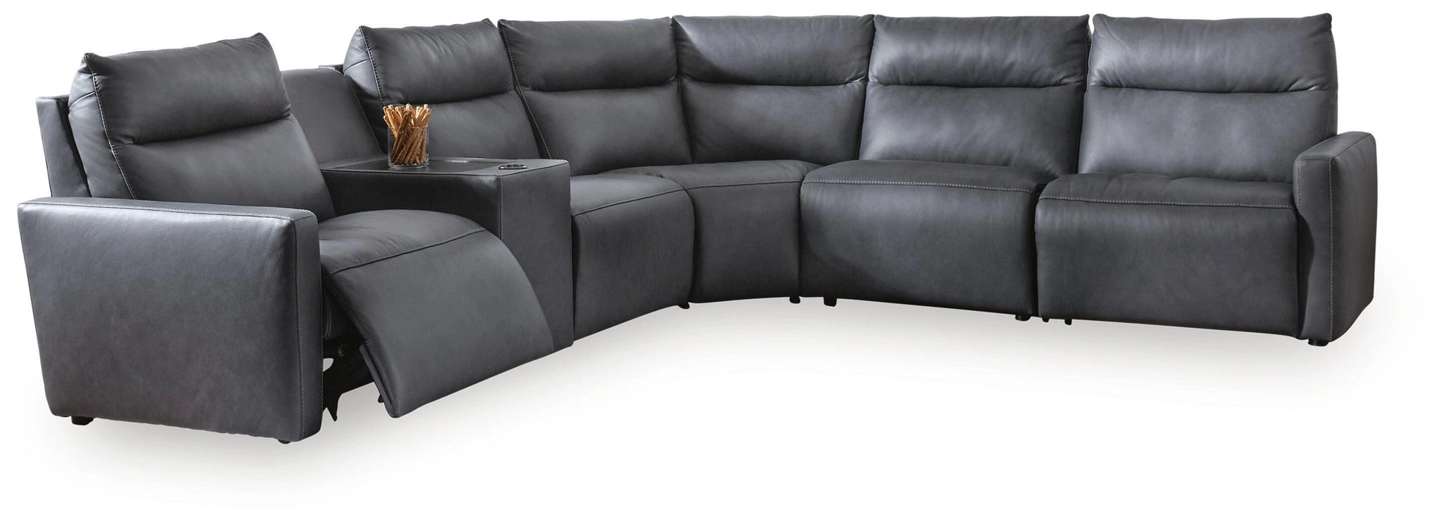 ModZ Power Reclining Sectional with Audio Console