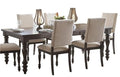 Begonia Dining Table in Gray 1718GY-90