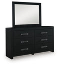 Maeling Dresser and Mirror