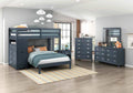Sloane Loft Bunk Bed - Chest With 7 Drawers & Hidden Pull Out Desk