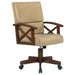 Marietta Upholstered Game Chair Tobacco and Tan image