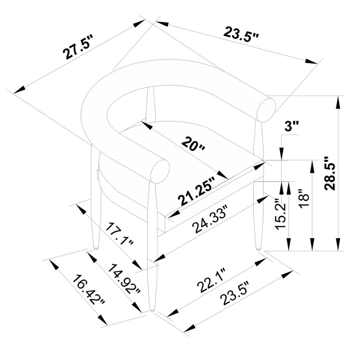 Edson 5 Pc Dining Set - VIP FURNITURE (NJ)