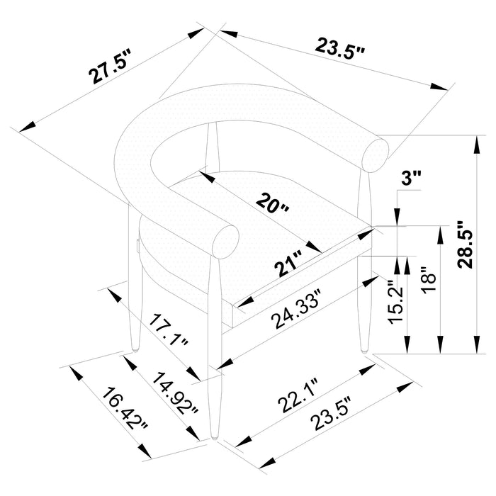 Dunmore Arm Chair - VIP FURNITURE (NJ)