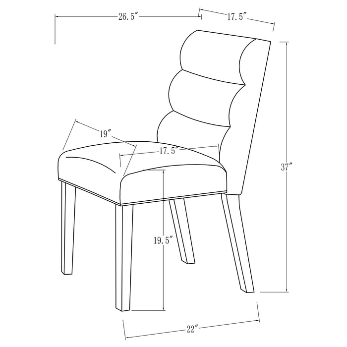 Carla Side Chair - VIP FURNITURE (NJ)