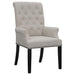 Alana Upholstered Tufted Arm Chair with Nailhead Trim - VIP FURNITURE (NJ)