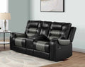 Hart Reclining Loveseat W/Console & Pw Outlet And Cup Holders