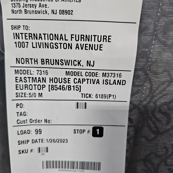 QUEEN MATTRESS EUROTOP CAPTIVA VIP BIA