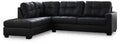 RAF  SOFA (SECTIONAL ) (BLACK)