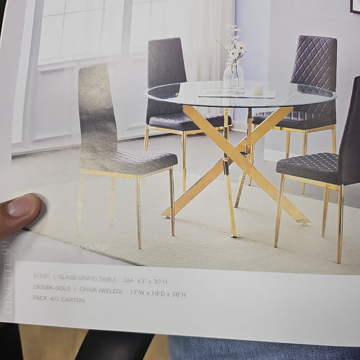 DINING TABLE GOLD VIP PJ