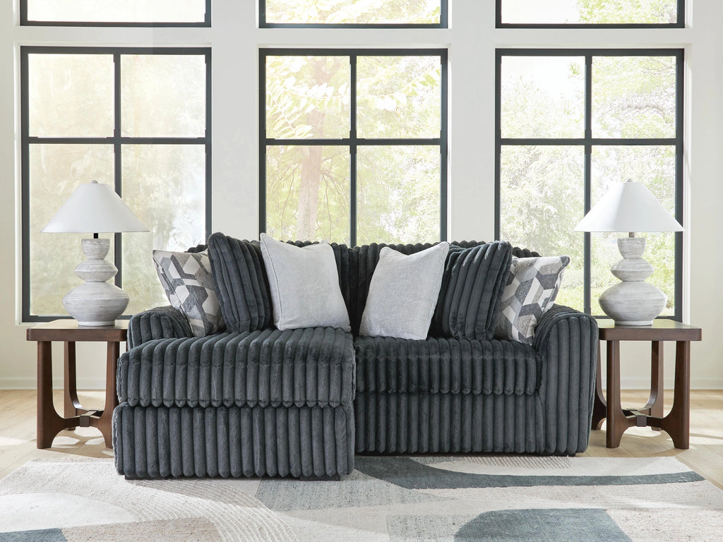 Midnight-Madness Sectional with Chaise
