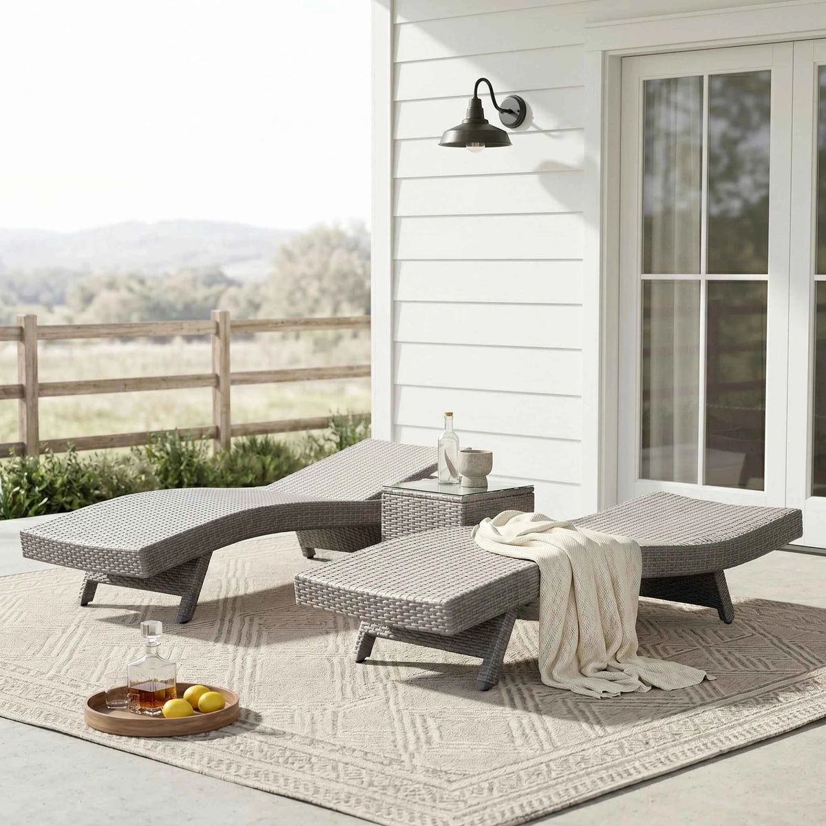 Serene Outdoor Chaise Lounger