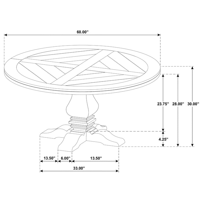Florence 5 Pc Dining Set - VIP FURNITURE (NJ)