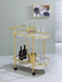 Desiree 2-tier Bar Cart with Casters Black - VIP FURNITURE (NJ)
