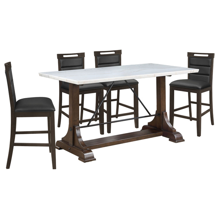 Aldrich 5 Pc Counter Height Dining Set - VIP FURNITURE (NJ)