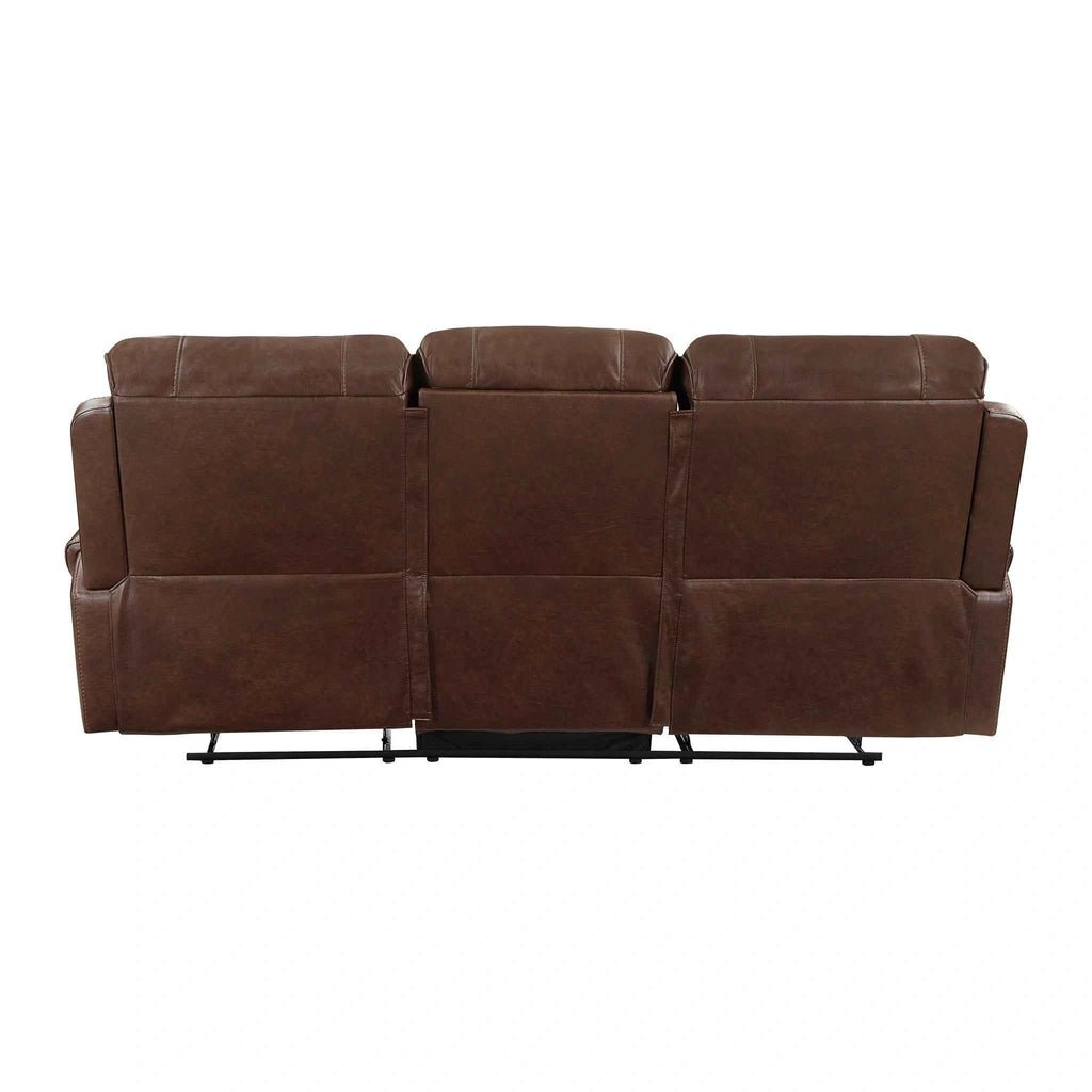 Newnan Double Reclining Sofa with Center Drop-Down Cup Holders, Receptacles and USB Ports