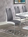 Brooklyn Upholstered Side Chairs with S-frame (Set of 4) Grey and White image
