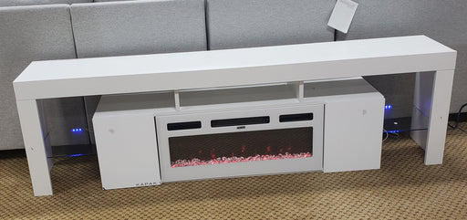 TV STAND W FIREPLACE