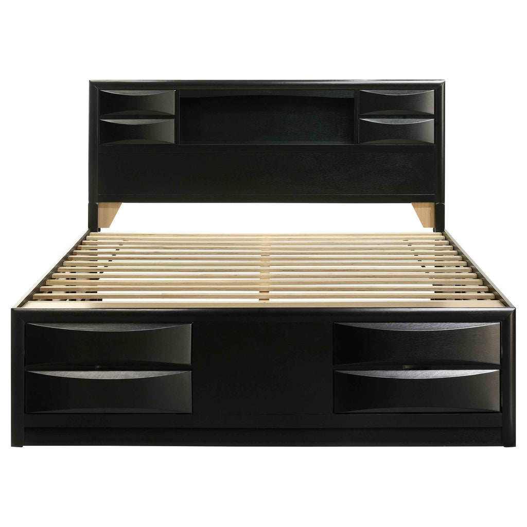 Briana Bookcase Platform Storage Bed