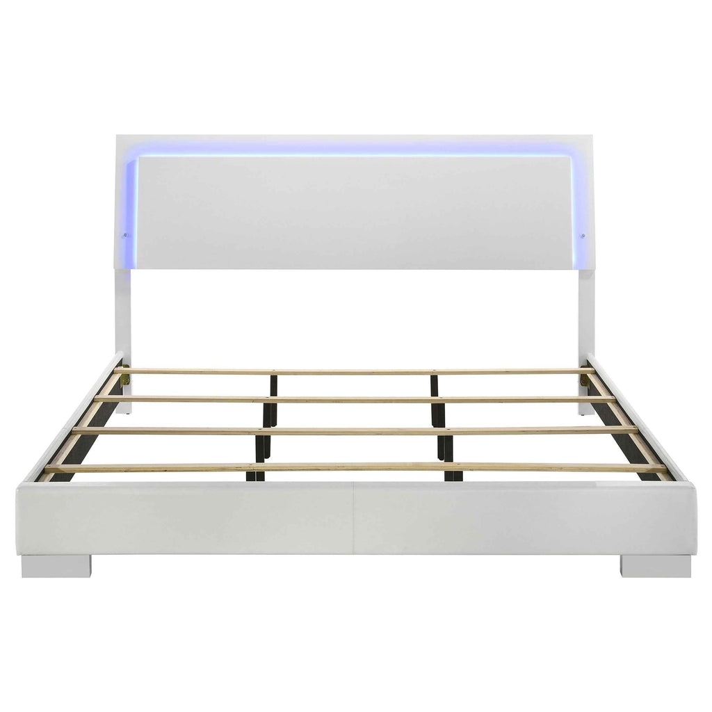 Felicity Panel Bed with LED Lighting
