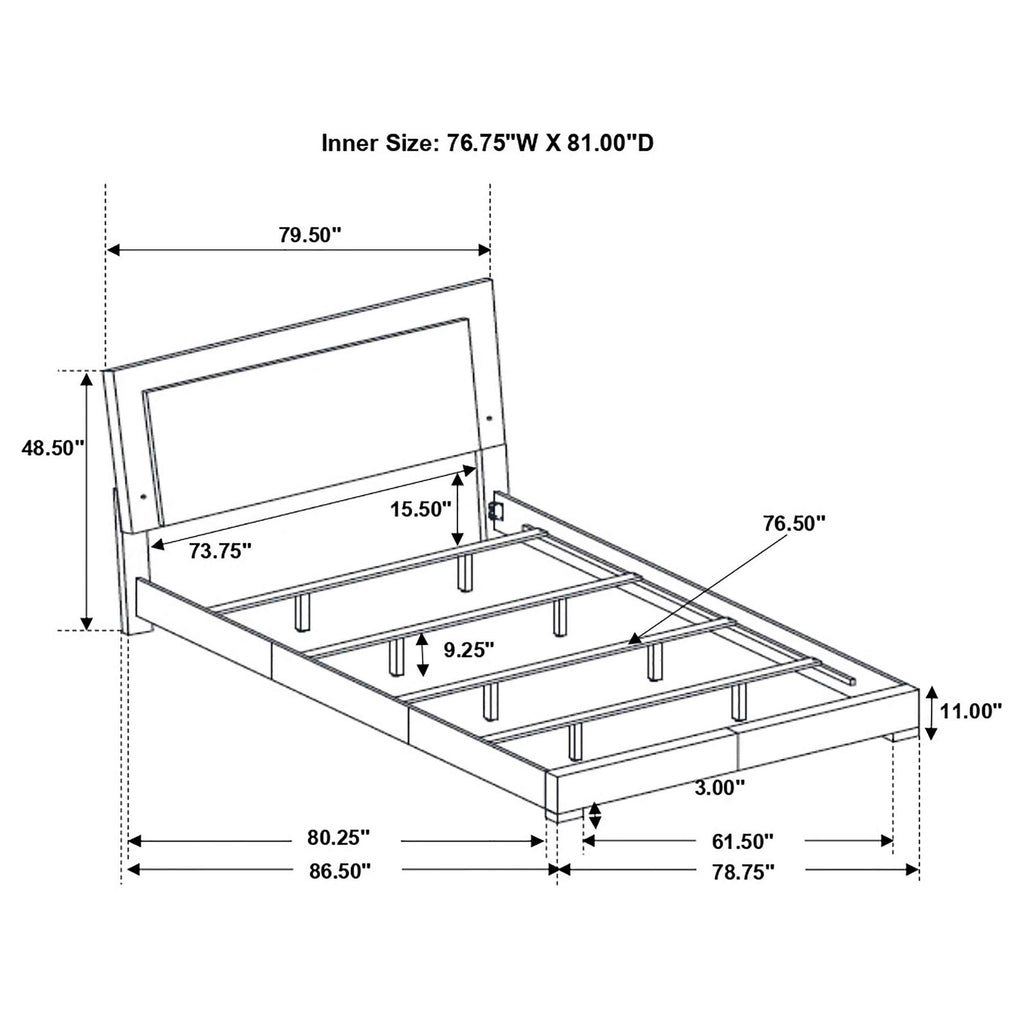 Felicity Panel Bed with LED Lighting