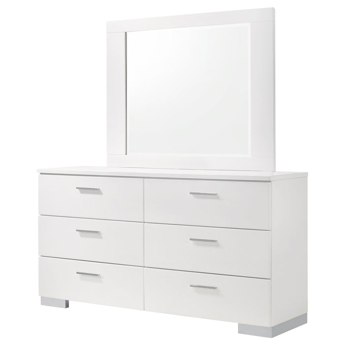 Felicity Dresser With Mirror - VIP FURNITURE (NJ)