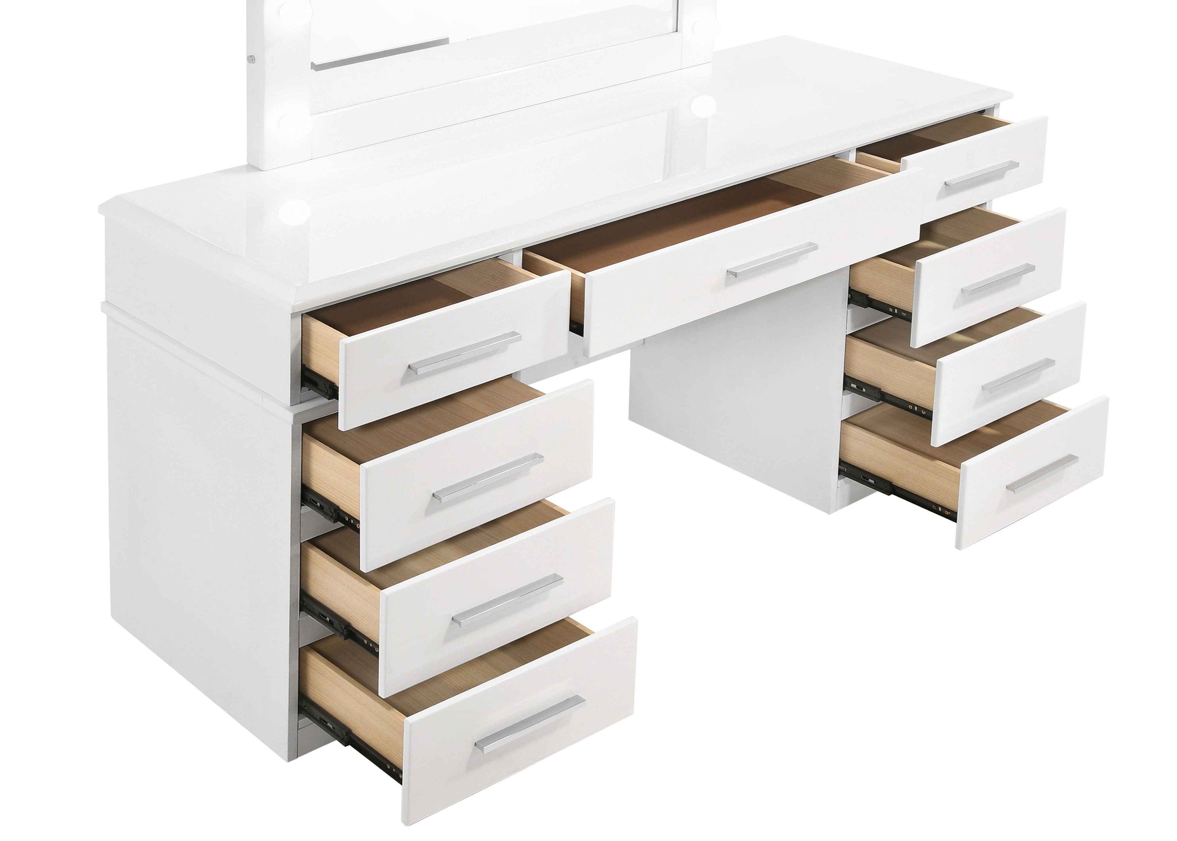 Felicity Makeup Vanity Table with LED Mirror