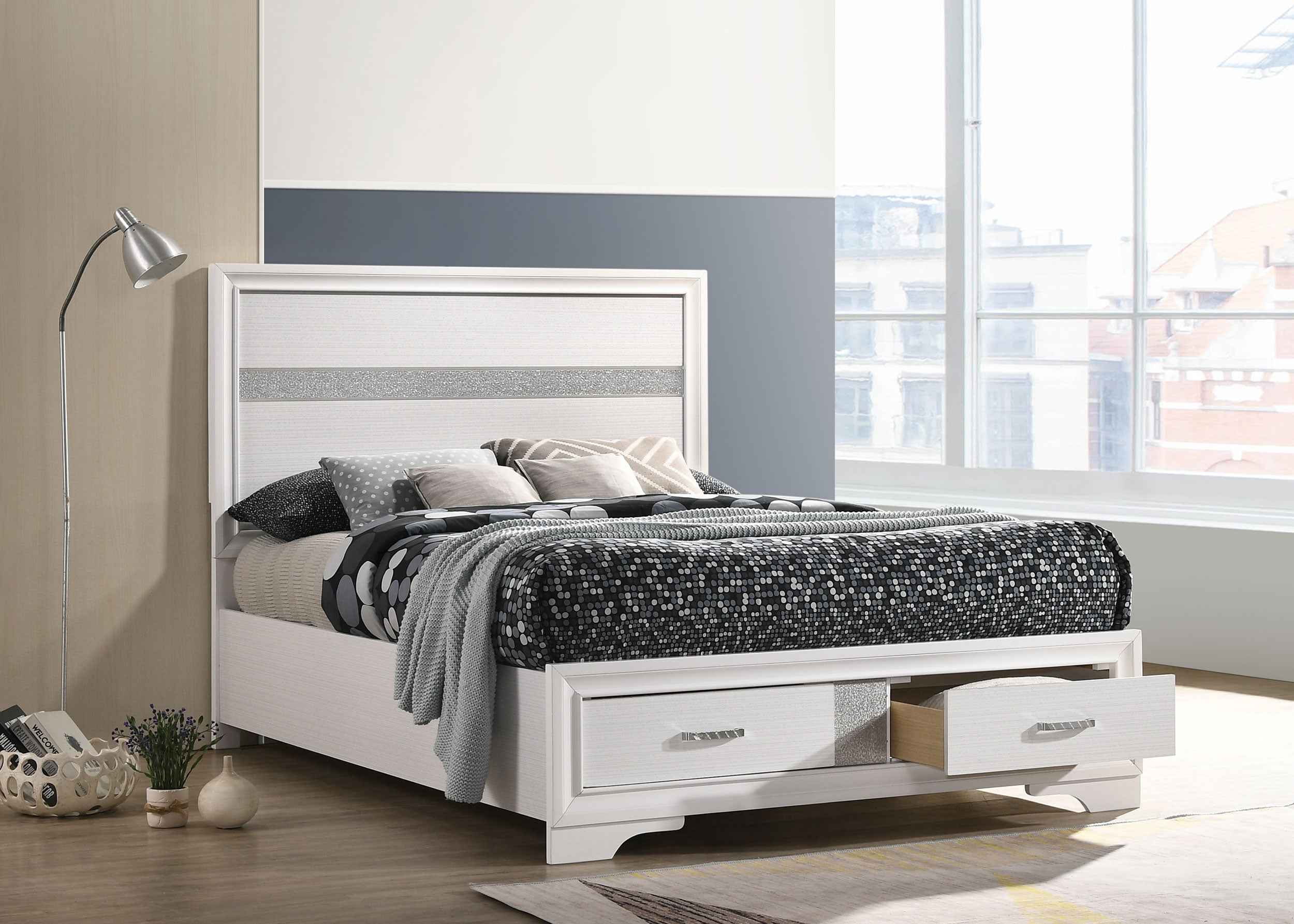 Miranda Panel Platform Storage Bed