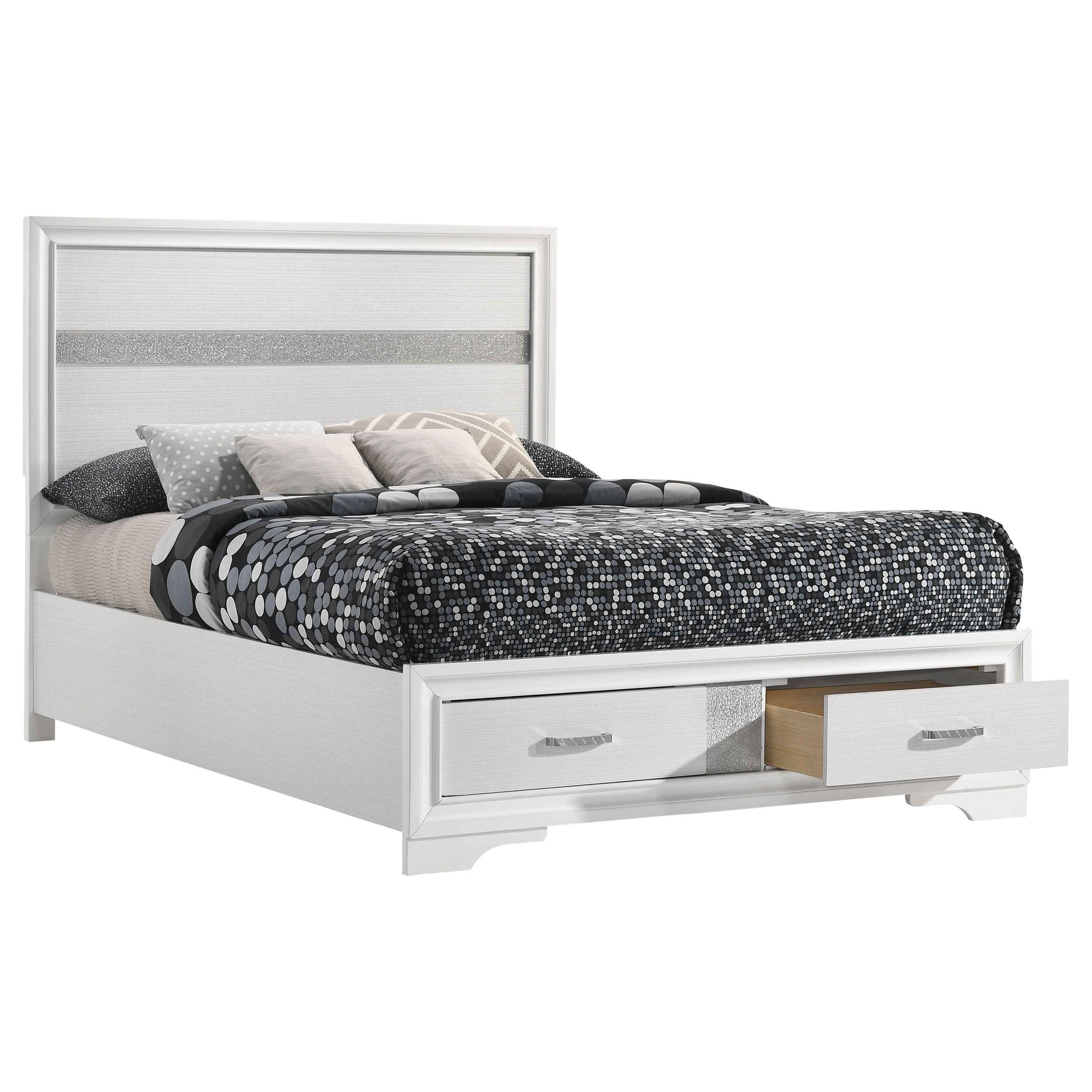 Miranda Panel Platform Storage Bed