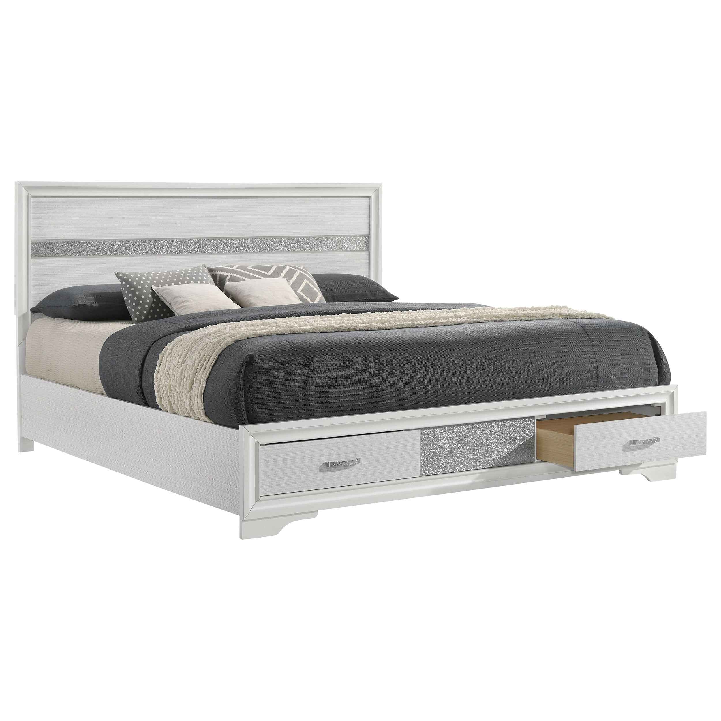 Miranda Panel Platform Storage Bed