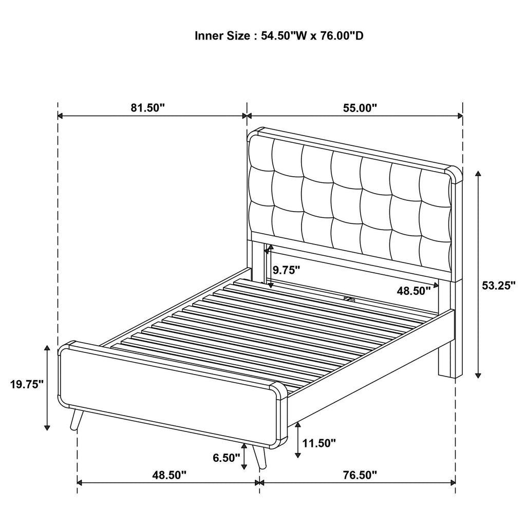 Robyn Panel Platform Bed