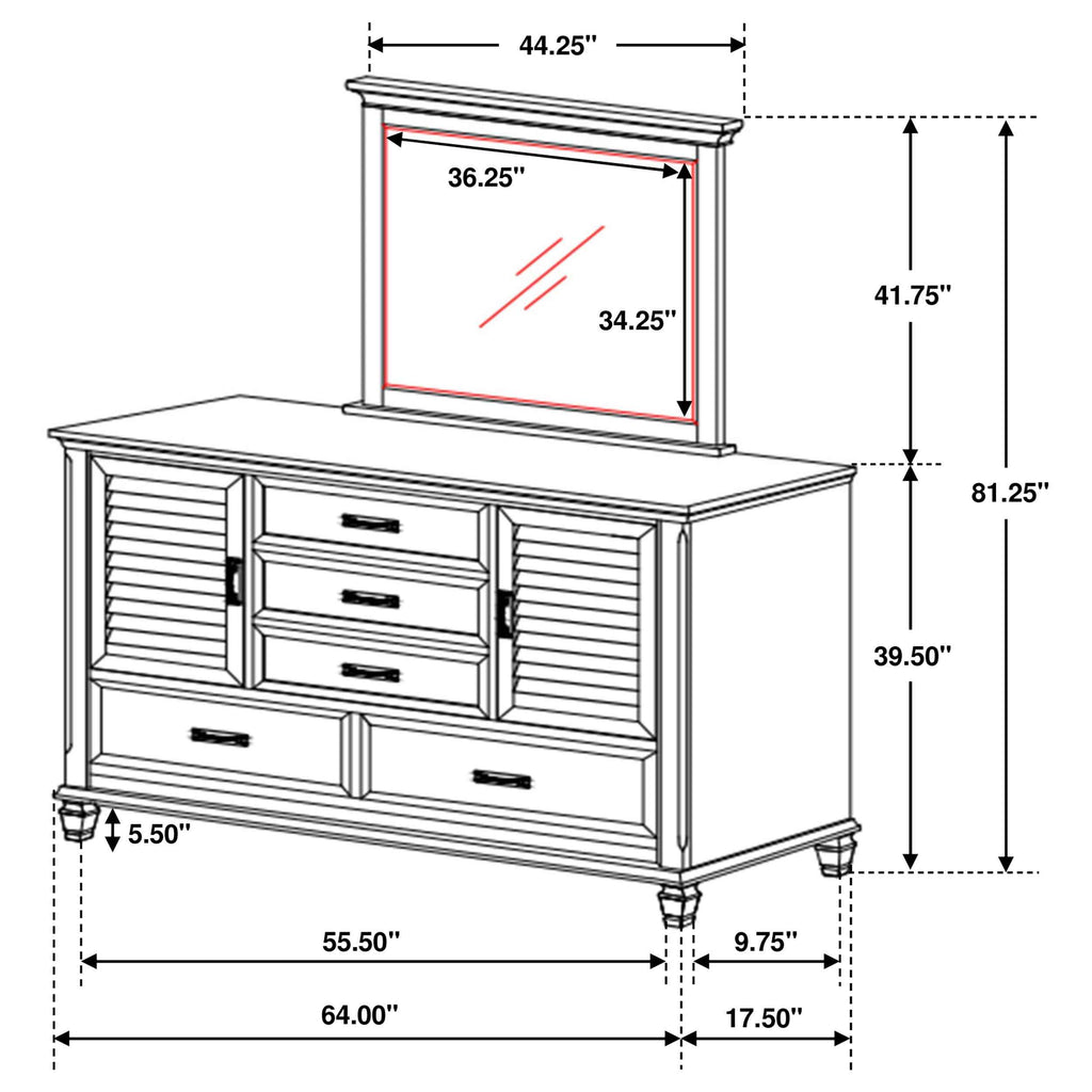 Franco Dresser with Mirror