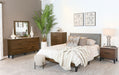 Mays Upholstered Bedroom Set Walnut Brown and Grey - VIP FURNITURE (NJ)