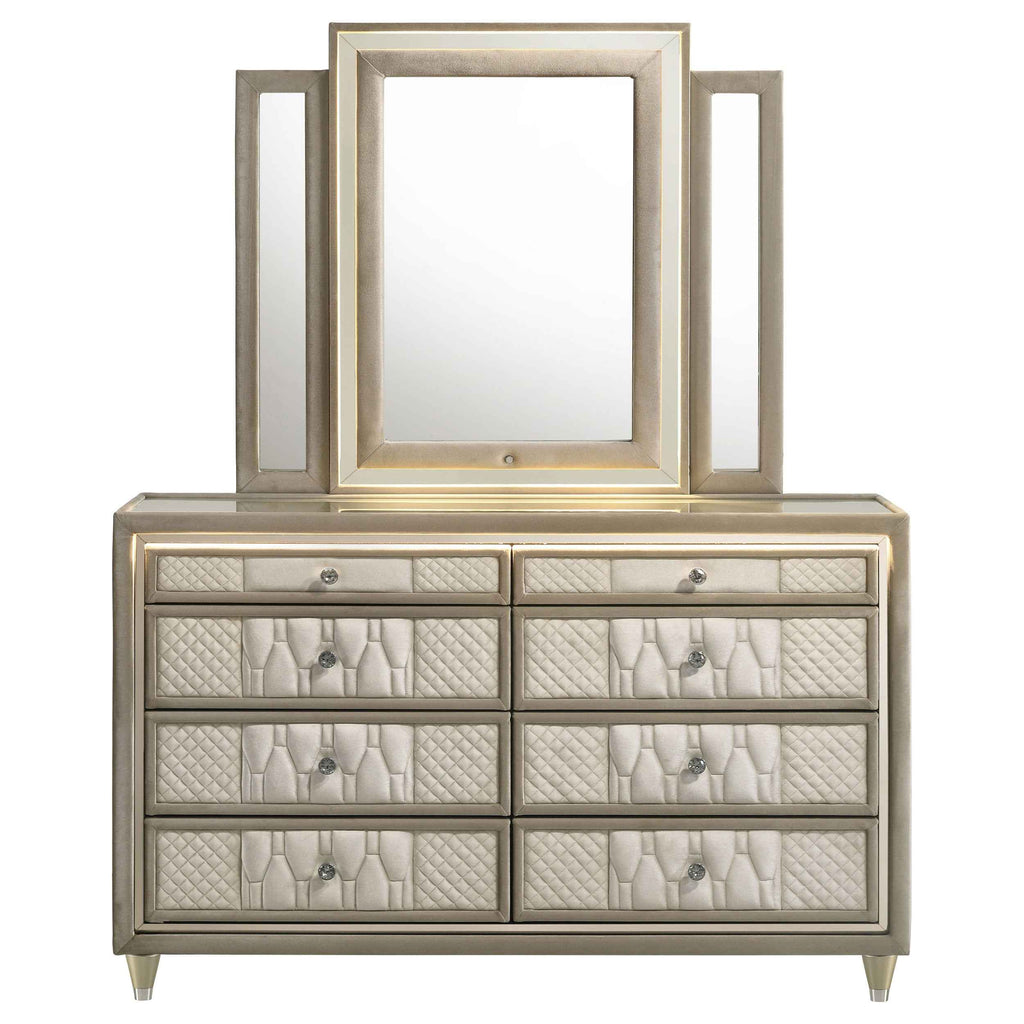 Lorient LED Dresser with LED Mirror