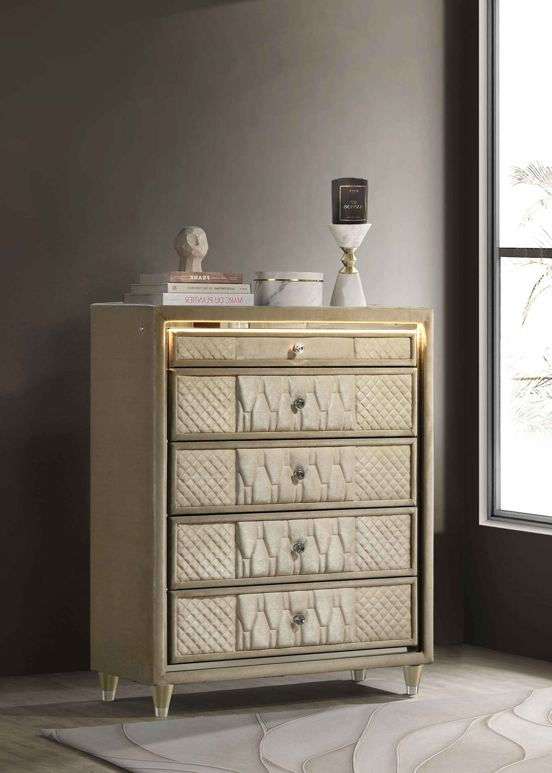 Lorient Chest of Drawers with LED Lighting