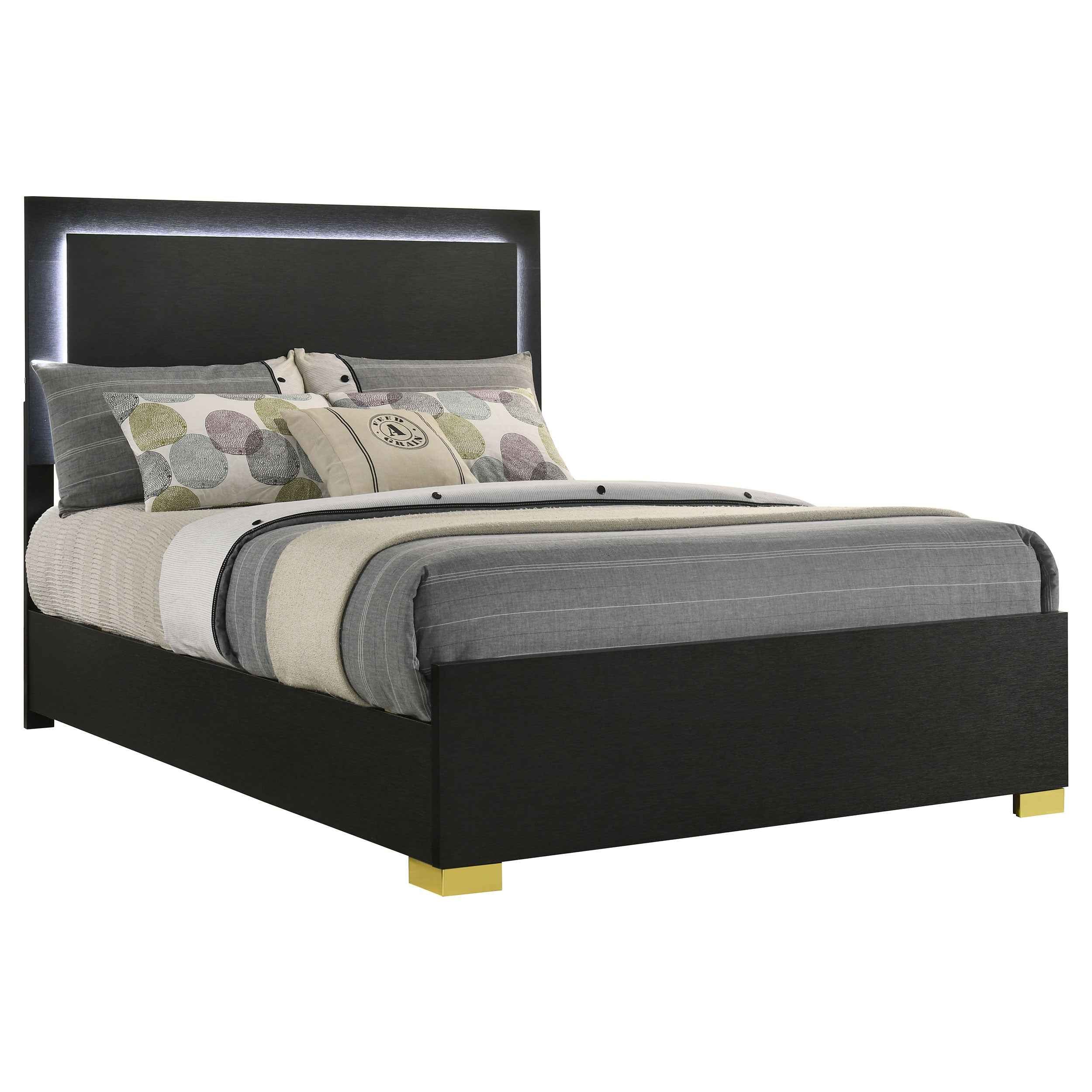 Marceline Panel Bed with LED Lighting