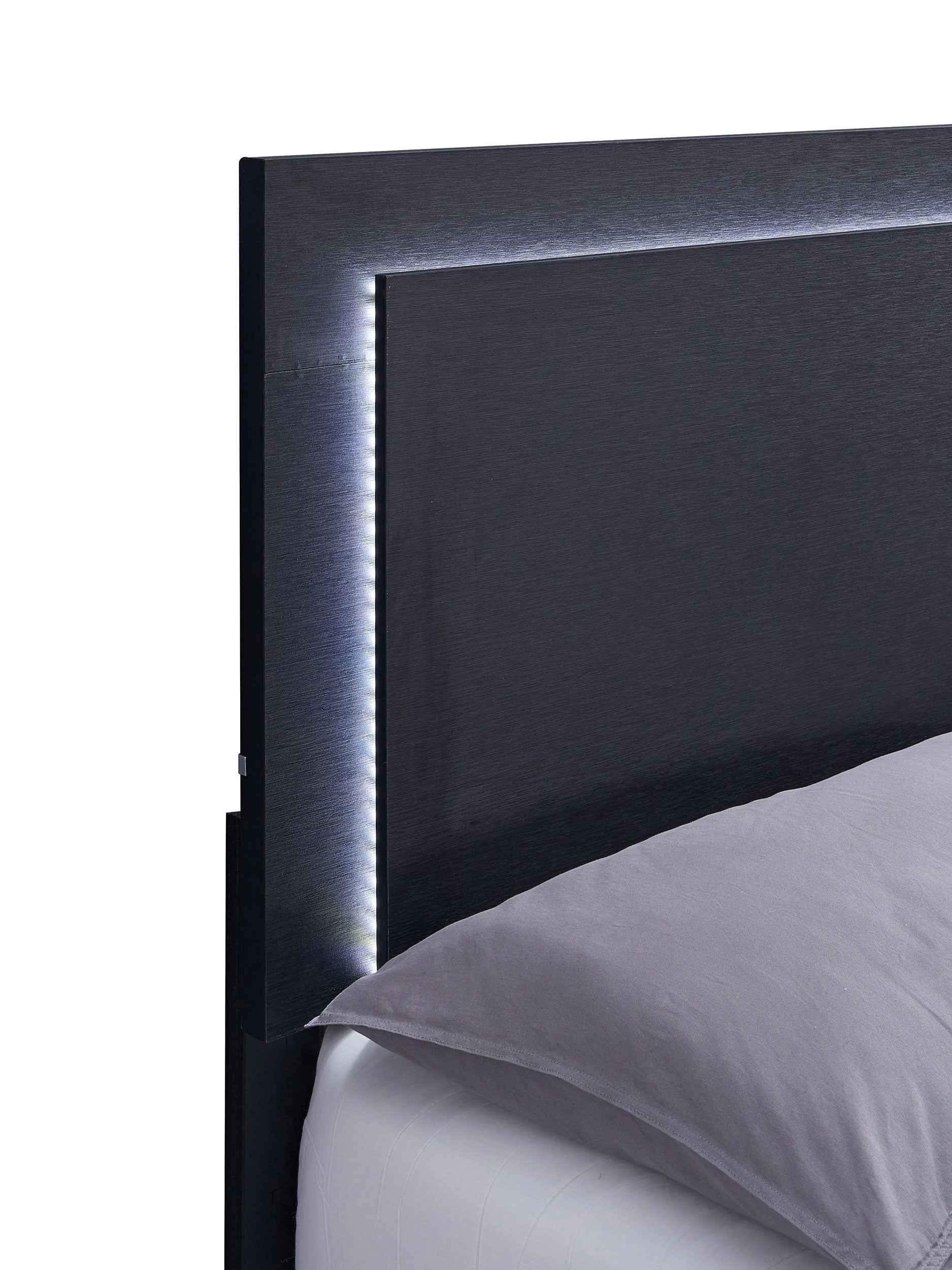 Marceline Panel Bed with LED Lighting