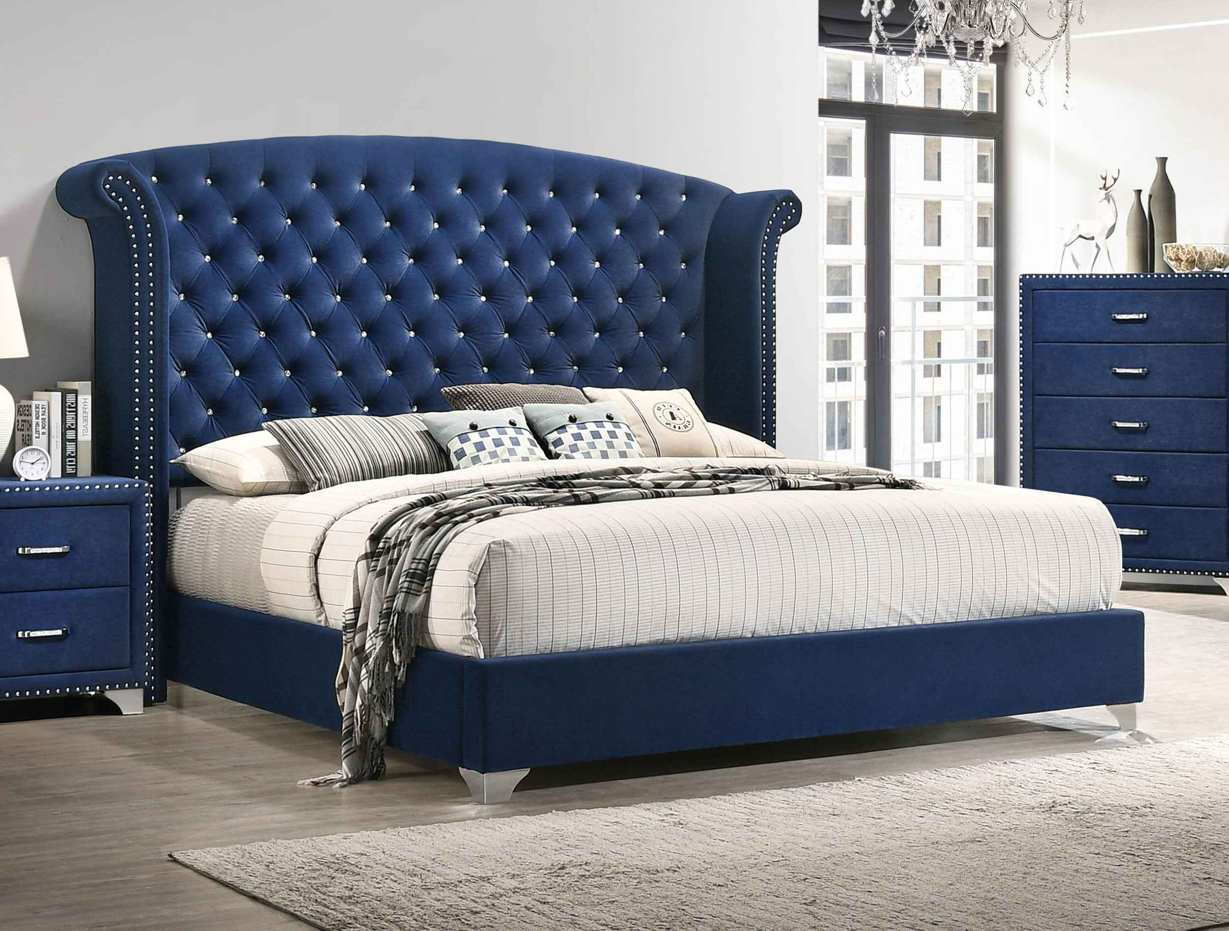 Melody Wingback Bed