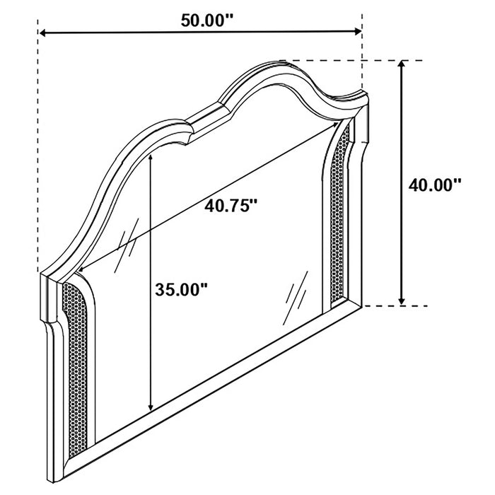 Evangeline 5 Pc Bedroom Set - VIP FURNITURE (NJ)