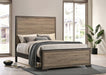 Baker Panel Bed Brown and Light Taupe - VIP FURNITURE (NJ)