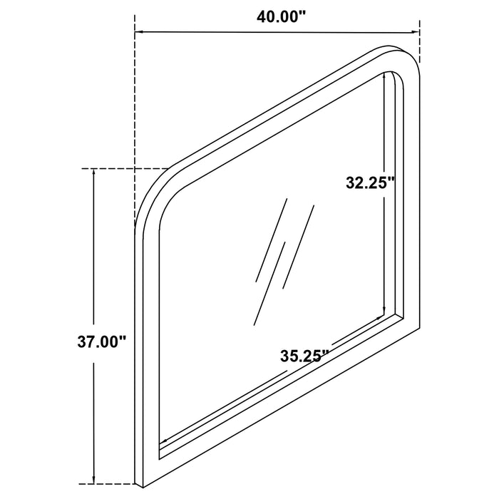 Anastasia Dresser Mirror - VIP FURNITURE (NJ)