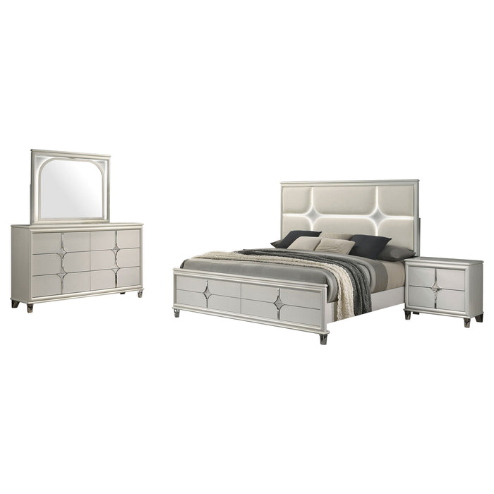 Olivia 4 Pc Bedroom Set - VIP FURNITURE (NJ)