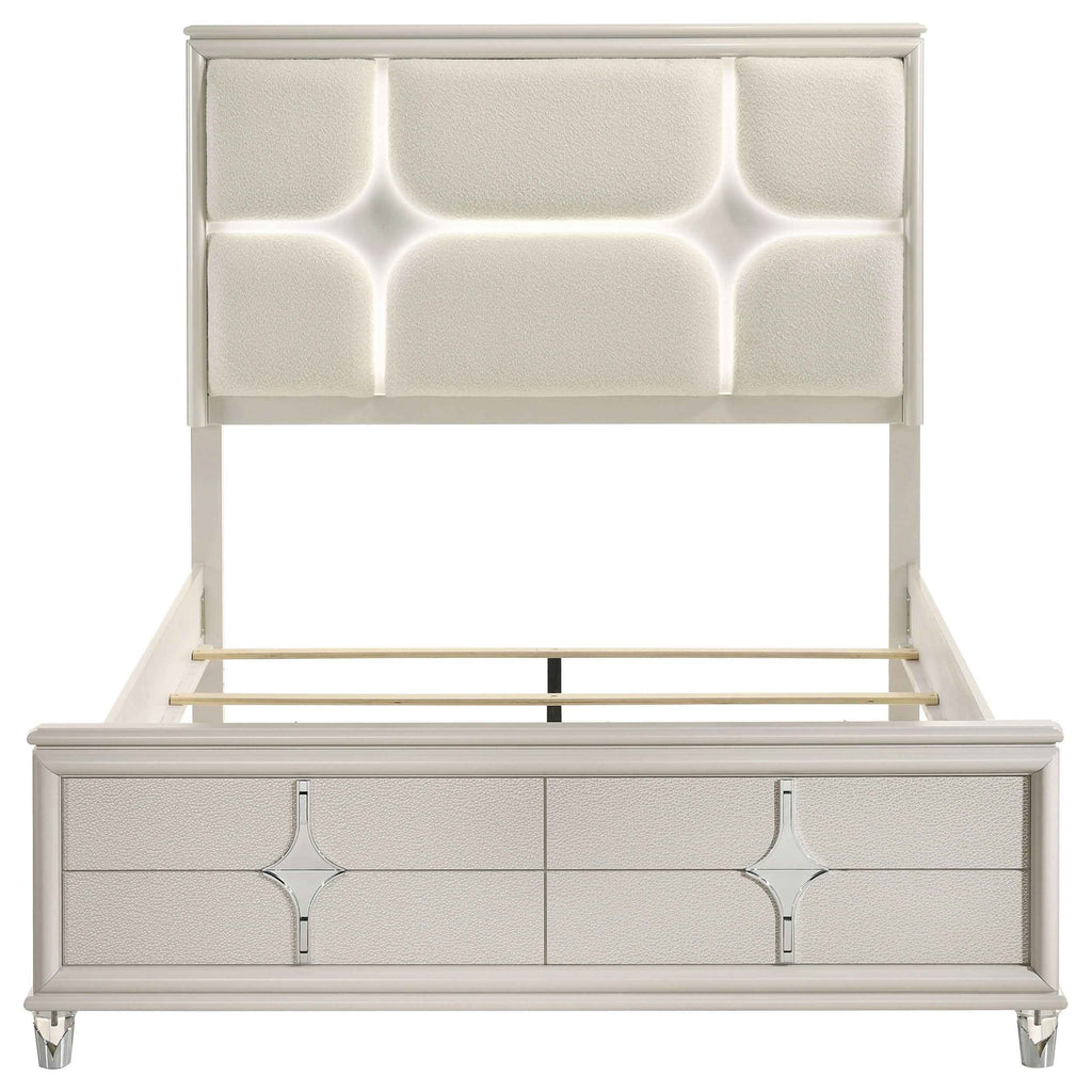 Olivia Panel Bed with LED Lighting