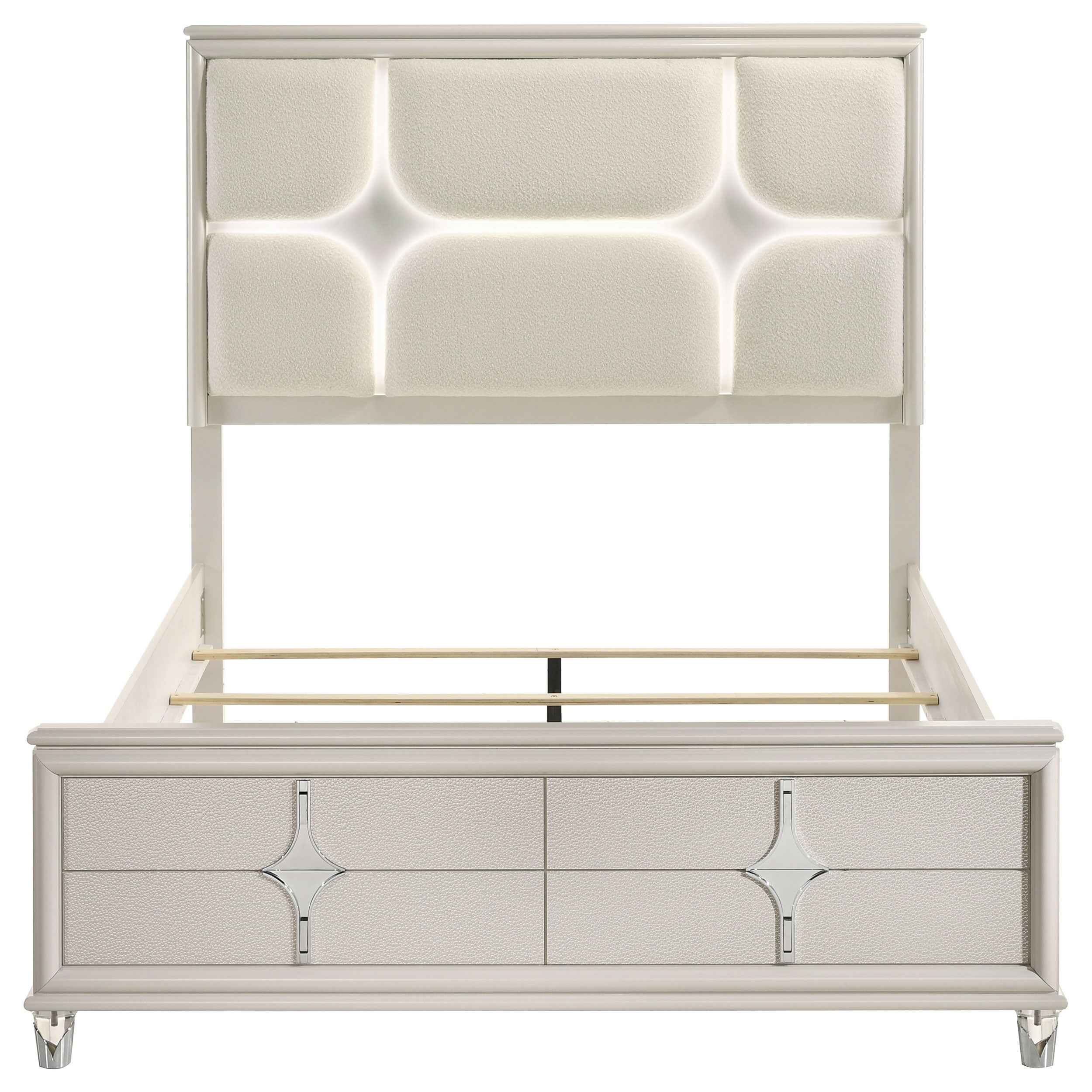 Olivia Panel Bed with LED Lighting