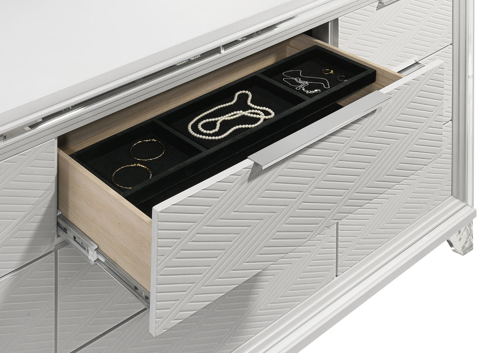 Marmore 4 Pc Bedroom Set - VIP FURNITURE (NJ)