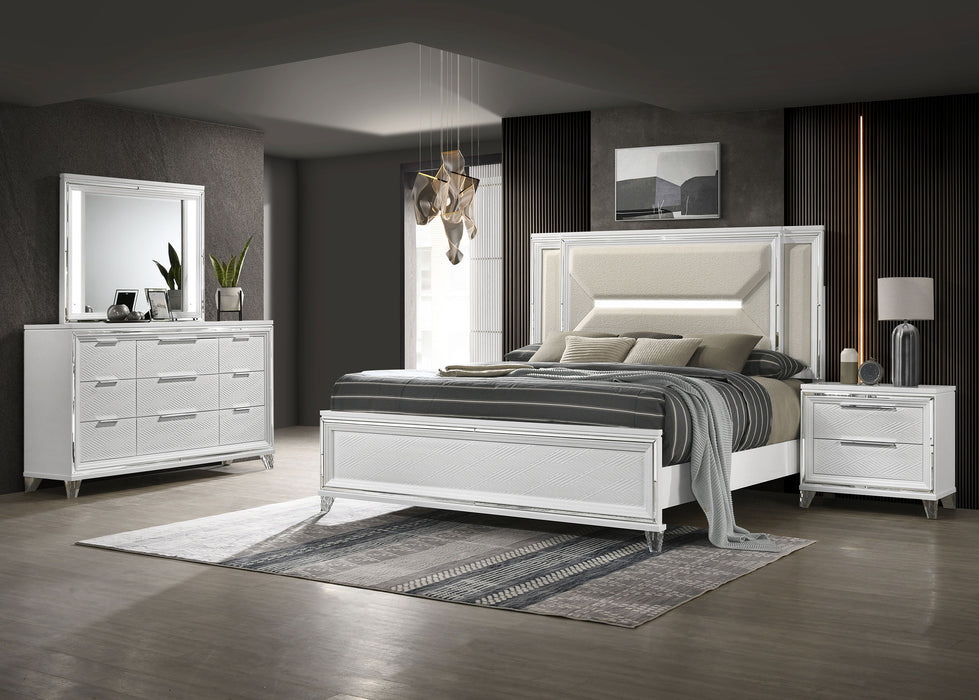Marmore 4 Pc Bedroom Set - VIP FURNITURE (NJ)