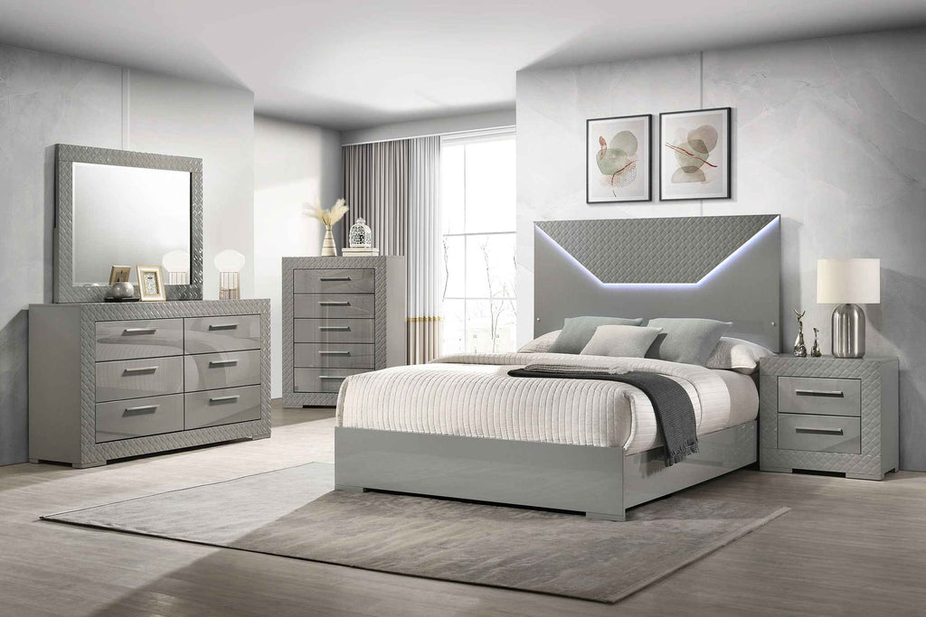 Ives Panel Bed with LED Lighting