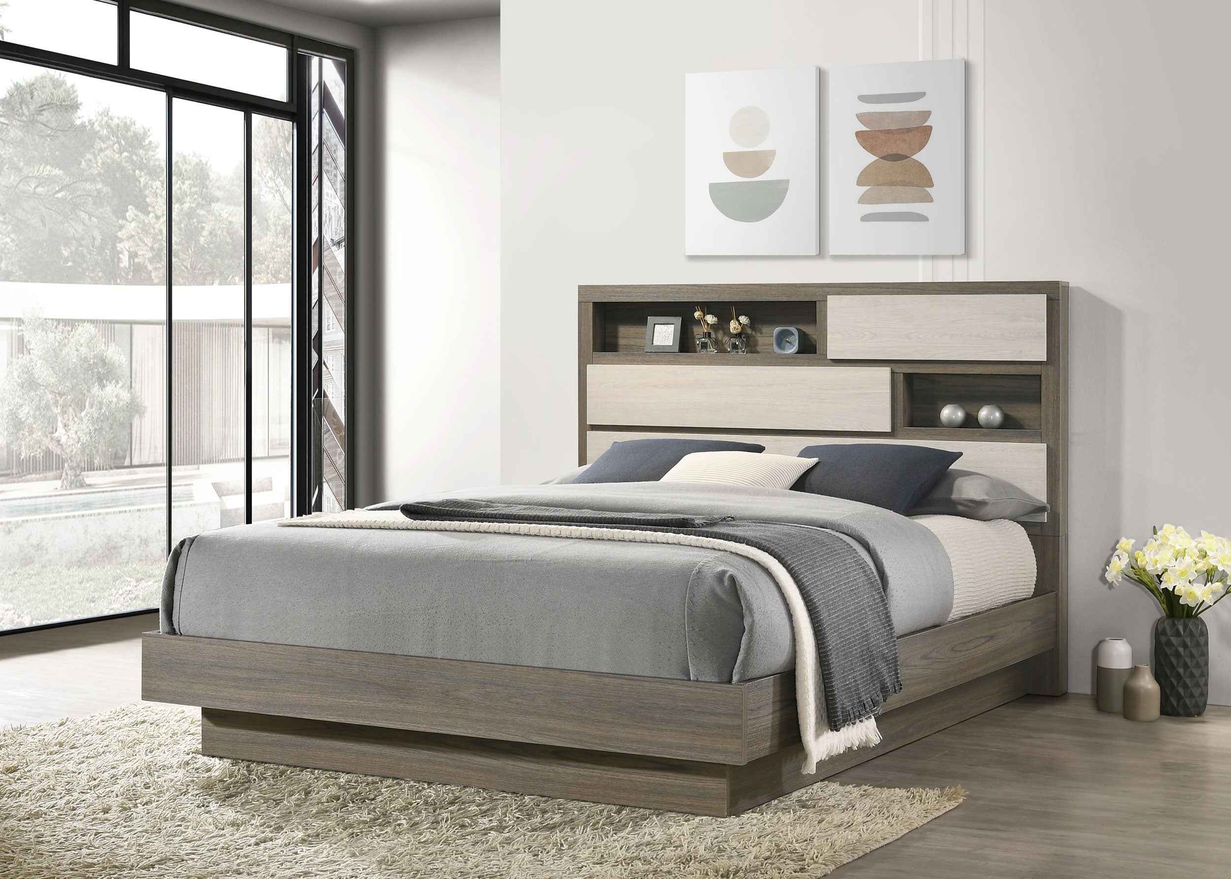 Fenwick Bookcase Platform Bed