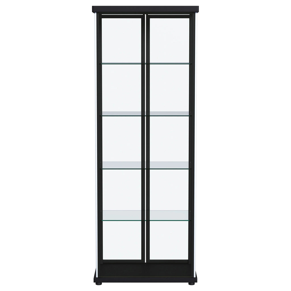 Aero Curio Cabinet with LED Lighting