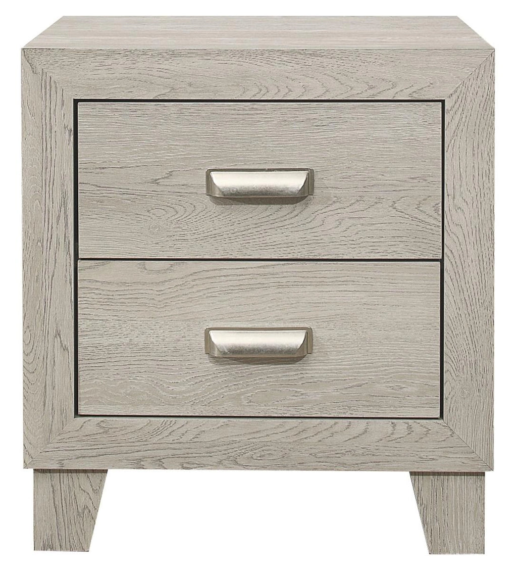 Quinby 2 Drawer Nightstand in Light Brown 1525-4