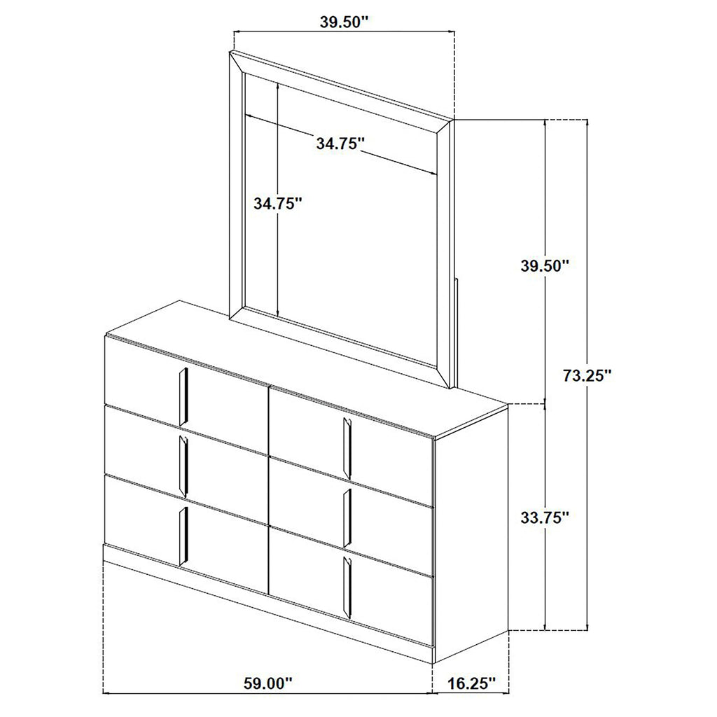 Ines Dresser with Mirror